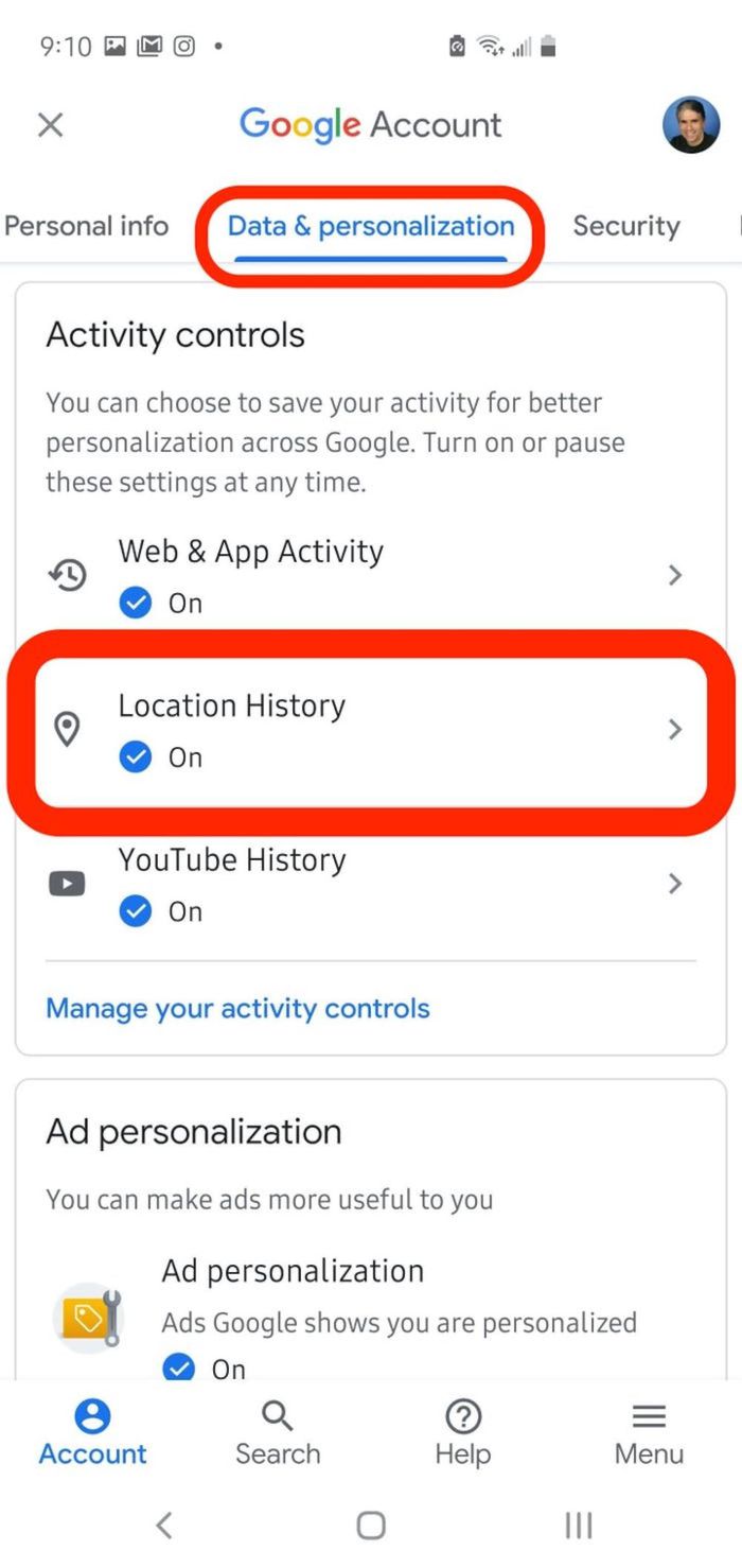 Figura 4 Cómo evitar que Google te rastree en tu teléfono Android