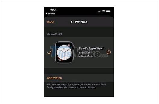 Figura 2 Cómo transferir Apple Watch a un nuevo iPhone