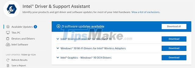 Figura 1 Intel lanza un nuevo paquete de actualización de controladores para mejorar la calidad de Wi-Fi y Bluetooth en Windows 11 y Windows 10
