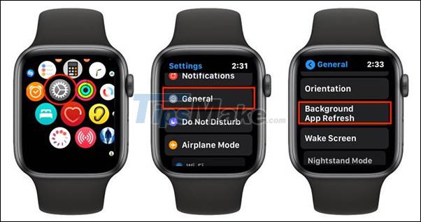 Figura 7 Pasos para corregir un error lento en el Apple Watch
