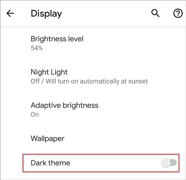 Foto 2 de Cómo activar el tema oscuro para todo el sistema Android 10