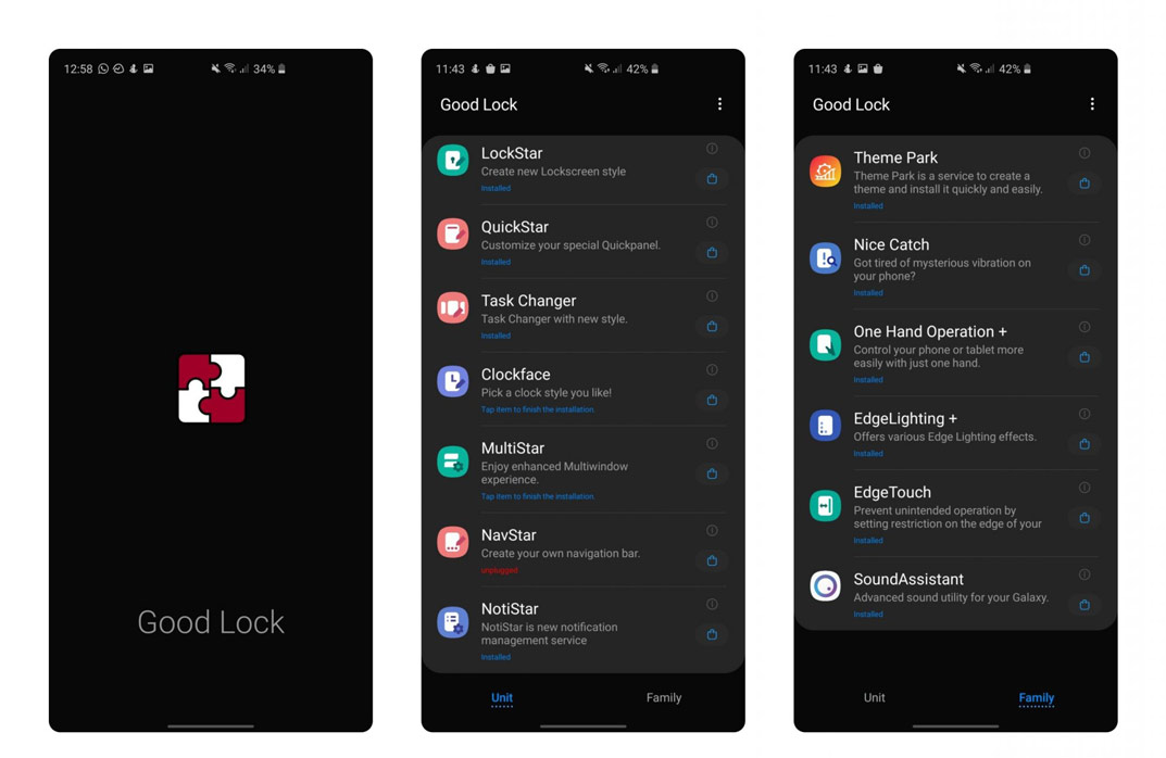 La imagen 1 de Good Lock 2020 ya existe, es compatible con Android 10 y One UI 2.0 con muchos cambios interesantes