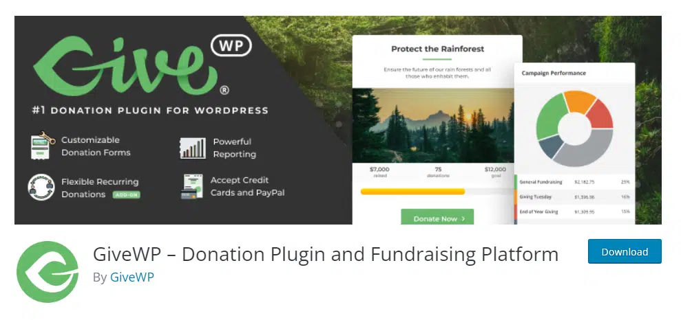 Cómo usar el complemento Give WordPress para configurar donaciones de forma gratuita