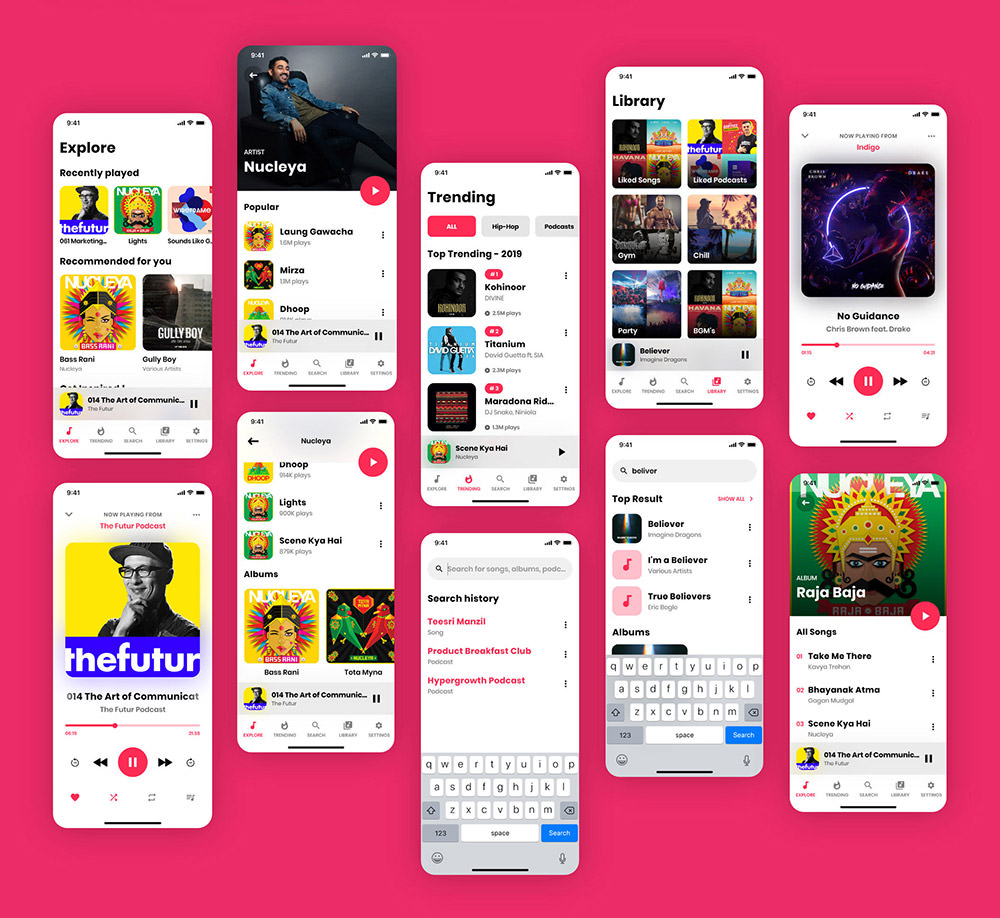 Música-App-UI-Kit
