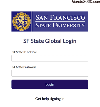 Inicio de sesión de correo electrónico de estudiante de SFSU