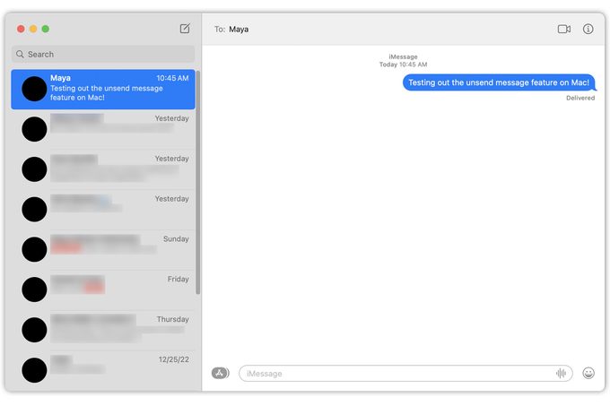 Cómo cancelar el envío de un mensaje de texto Mac 1