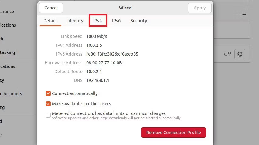 Cómo configurar una dirección IP estática en Ubuntu 22.04 LTS y 22.10 Imagen 5