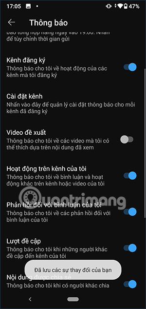 Instrucciones para desactivar las notificaciones de YouTube en los teléfonos Foto 6