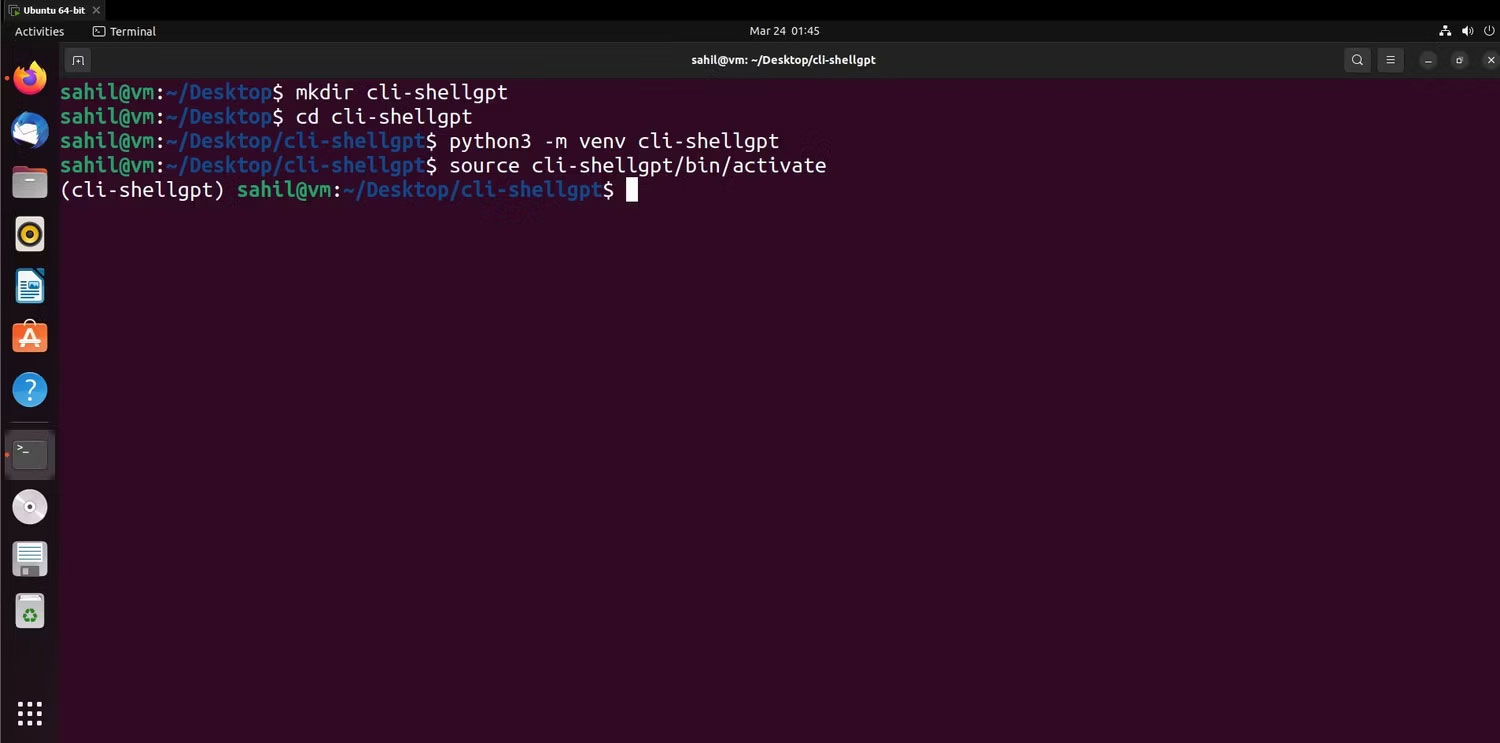 Cómo usar ChatGPT desde Ubuntu Terminal usando ShellGPT Imagen 3