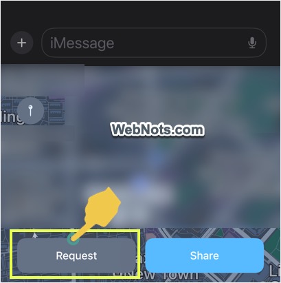 Request Location in Messages